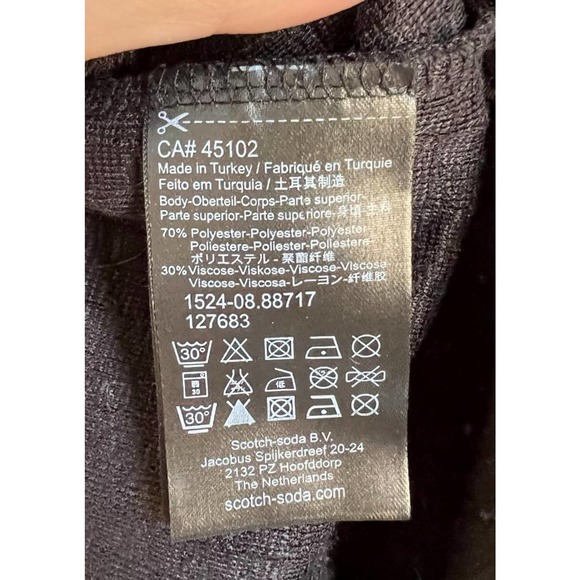 SCOTCH AND SODA MAISON SCOTCH sz 1 (s) textured shift dress VGUC - Picture 6 of 6